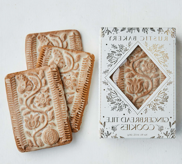 Holiday Gingerbread Tile Cookies